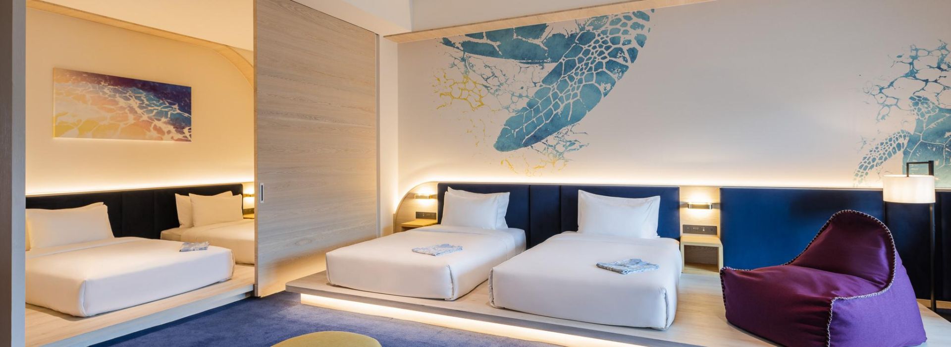 Mountain View Room, 4 Single Beds